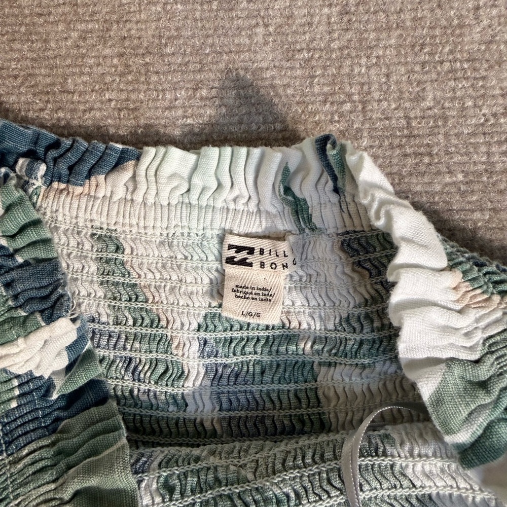 Billabong Forward Feelings Tropical Print Sleeveless Jumpsuit - Size Large - Picture 9 of 12